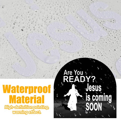 Car Rear Are You Ready Print Decal Religious Quote Vinyl Sticker Christian Faith - Picture 2 of 11