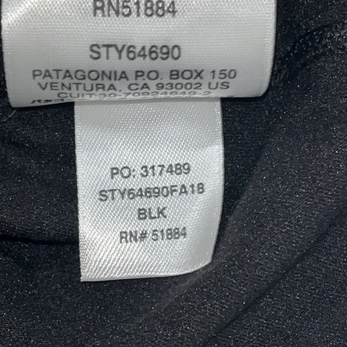 Patagonia Capilene Base Layer Long Sleeve Kids 14 XL Black Casual Activewear - Picture 7 of 8