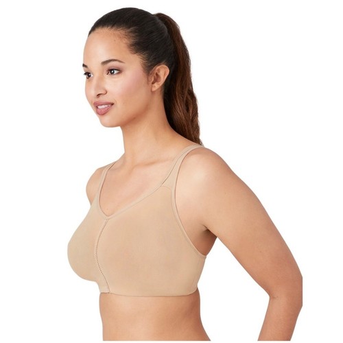 Wacoal Women’s Sz 44C Wire Free Bra Casual Beauty Soft Cup Adjustable Toast - Picture 3 of 12