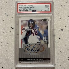 2010 SAGE HIT Rob Gronkowski Rookie Auto PSA 9