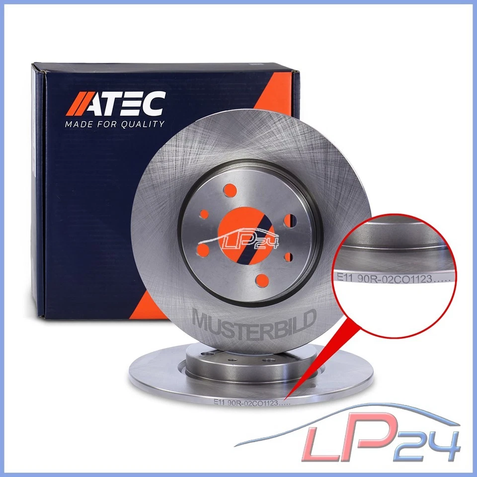 ATEC 2x DISQUES DE FREINS Ø247 COMPLETS AVANT POUR PEUGEOT 206 1.1 1.4 98-09 306 - Photo 1/1