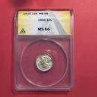1935 Mercury Dime MS 66