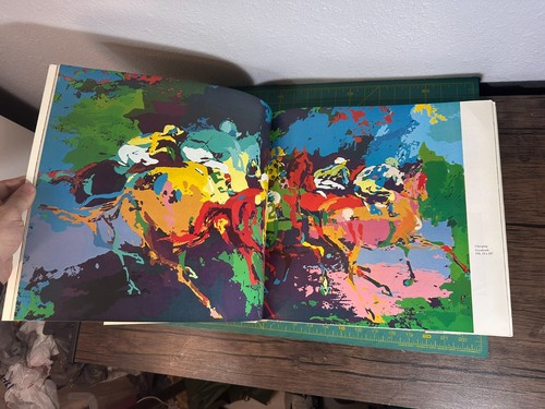Leroy Neiman "Horses" 1st Edition 1979 HCDJ Beautiful Coffee Table book - Foto 22 di 24