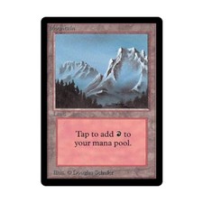 WOTC MtG Beta Mountain - Version B (L) Fair