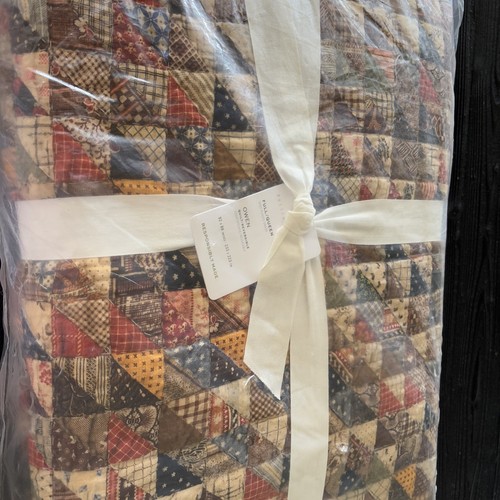Pottery Barn Owen Wende Patchwork FULL/QUEEN Quilt neu mit Etikett