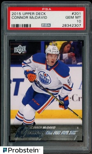 2015-16 Upper Deck Hockey Young Guns #201 Connor McDavid RC Rookie PSA 10