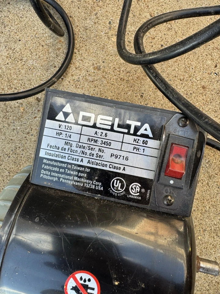 Delta 31-080 1-дюймовый ремень, 5-дюймовый диск, электродвигатель шлифовальной машины - Изображение 2 из 2