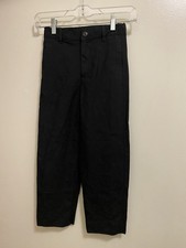 Cat Jack Boys Black Pants Size 7 22x21 Waist 22