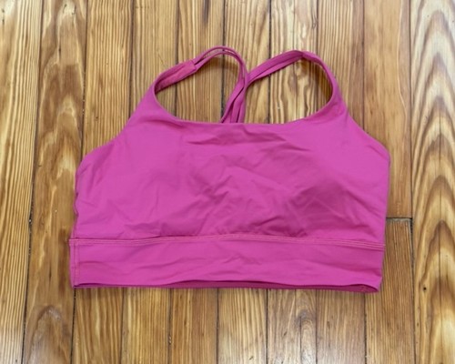Lululemon Energy Longline Bra Medium Support - B–D Cups - Pink Size 14