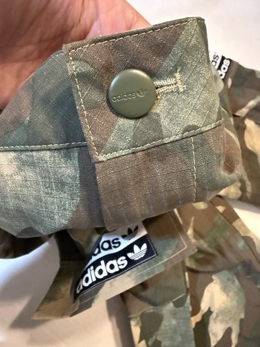 Adidas Originales Camuflados Cáñamo Pantalones de Pista Carga Joggers Rip Stop Mujeres Pequeños 🪖 - Imagen 4 de 5
