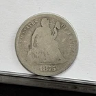 1875-CC Liberty Seated Dime - abv - AG (#60350-L)
