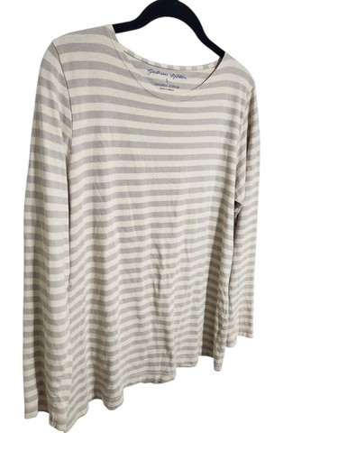 Gudrun Sjoden Damen T-Shirt Tunika Bio Baumwolle Langarm gestreift Gr. S - Bild 6 von 7