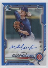 2021 Bowman Chrome Prospects Blue Refractor 144/150 Michael McAvene Auto 0jd0