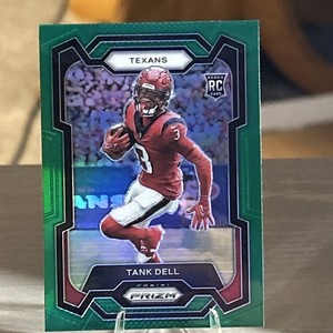 2023 Panini Prizm - Rookies Tank Dell #341 Green Prizm (RC)