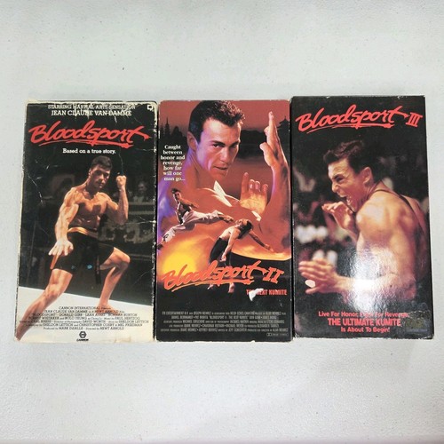Bloodsport 1, 2 & 3 (VHS Kassetten Konvolut) - 90er Jean Claude Van Damme Kampfsport