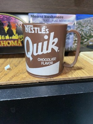 Nestle's Quik Miniature Brown Plastic Mug Advertising Promotional Scoop Cup