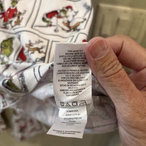 Conjunto de pijama de franela Dr. Seuss's The Grinch para hombre adulto - talla XLarge - Imagen 8 de 13