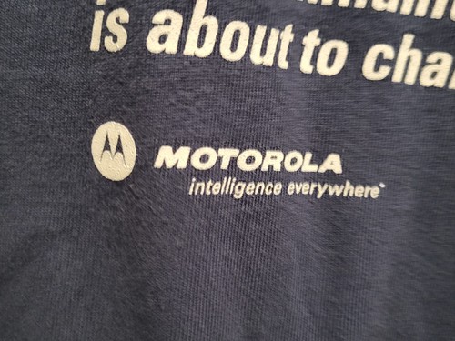 T-shirt maglietta vintage Motorola "Did You Know" taglia XL - Foto 10 di 14