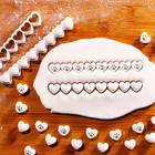 Dog Training Treat Cookie Cutter: 8 Heart Paw Prints At Once with Pusher Ejector