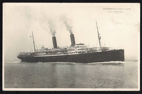 AUSTRIA 1913 ADEN LLOYD SS GABLONZ - Picture 2 of 2