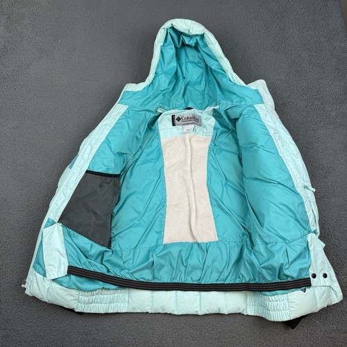 Columbia Titanium Jacket Youth Large 14/16 Blue Down Insulated Puffer Parka - Picture 7 of 14