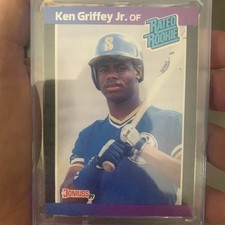 1989 Donruss - Rated Rookie Ken Griffey Jr #33 *Denotes* Next to PERFORMANCE (RC