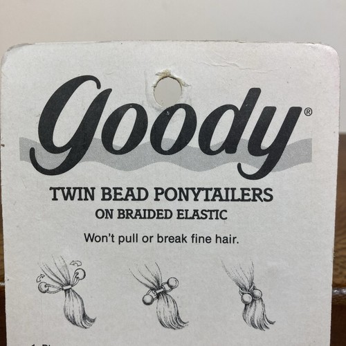 1989 Deadstock Goody Twin Bead Ponytailers Holders 8 ct Hair Ties Balls Vintage - Picture 5 of 6