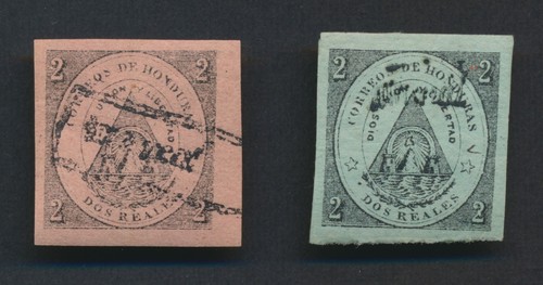 HONDURAS STAMPS 1877 COMAYAGUA & TEGUCIGALPA OVERPRINTS, 18x FINE CLASSICS M/U - 第 9/24 張圖片