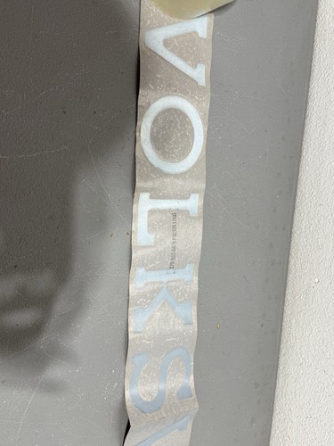 VW MK1 Rabbit Caddy Pickup Truck Tailgate Letter Emblem 179853687B OEM - Picture 3 of 6