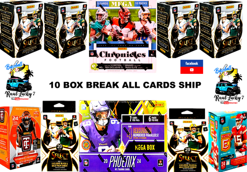 ATLANTA FALCONS 2024 PANINI SELECT MOSAIC PRIZM NFL 10 BOX BREAK ALL C SHIP🏈