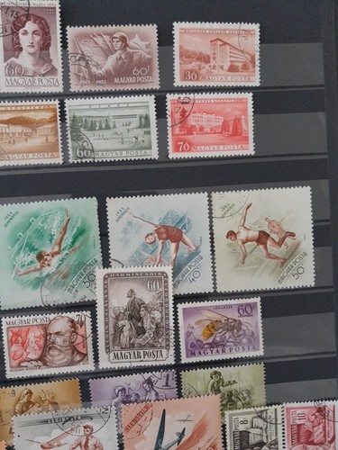 Sammlung Ungarn 1945-55 Chronologisch sortiert auf 4 Seiten, alte Marken - Bild 18 von 20