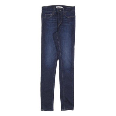 LEVI'S Damen Jeans Blau Slim Skinny Denim Medium W26 L32 Reißverschluss Baumwollmischung