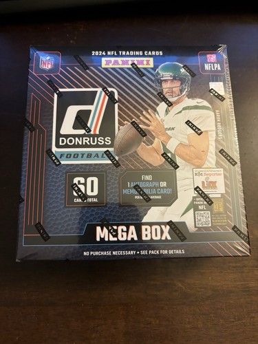2024 Panini Donruss NFL Football Factory Sealed WALMART Mega Box Free Shipping