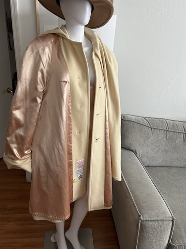 Vintage London Fog Wool Retro Academia Preppy Oversized Scarf Coat 16 - Picture 13 of 19