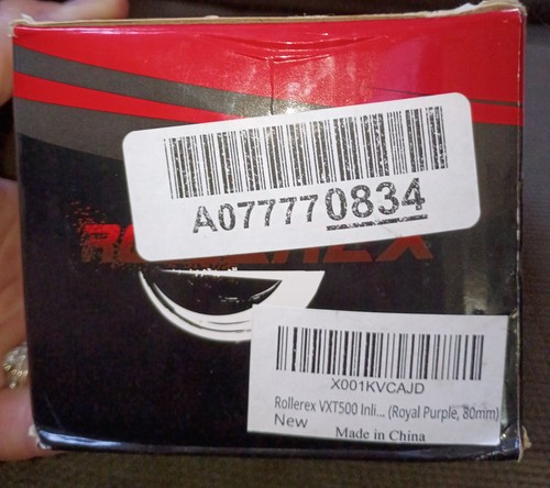 Rollerex VXT500 Inline Skate Wheels - 8-Pack - Purple - 80mm - 85A - New!!! - Picture 5 of 6