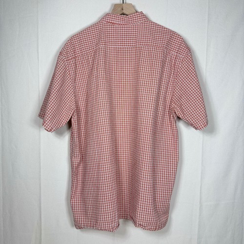 Vintage GAP Mens Shirt Size L Orange Plaid Button Down 100% Cotton Y2K Classic - Picture 2 of 7
