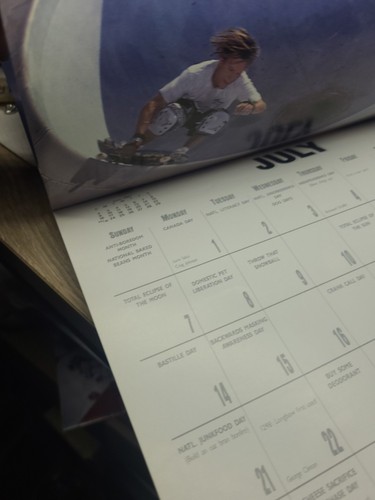 Vintage Thrasher Magazine 1991 Calendar - Tony Hawk -Jeremy Klein RARE - Picture 16 of 22