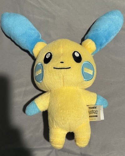 Pokemon TOMY 2016 Minun Plush Toy 10” Stuffed Animal - Picture 9 of 10