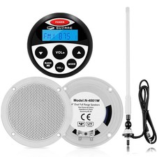 Marine Waterproof Bluetooth Stereo Radio Kit - ATV UTV Power Sports Speakers