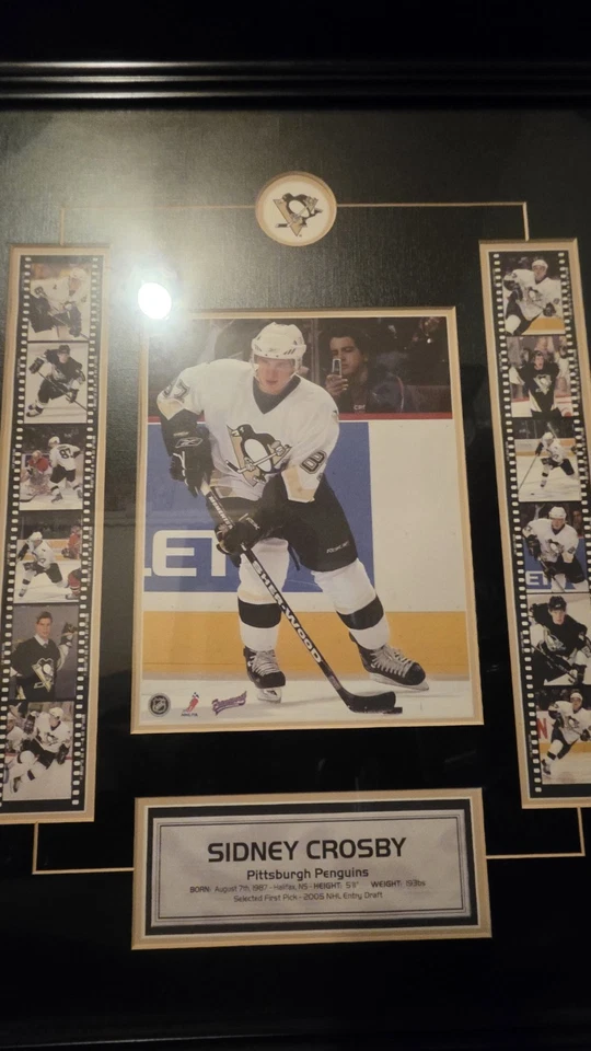 Placa de novato Sidney Crosby Pittsburgh Penguins Foto 4 de 4