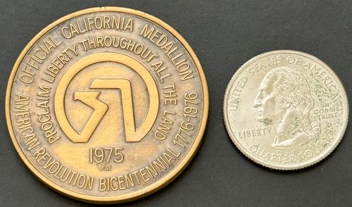Pony Express California Medal Token American Revolution Bicentennial 1976 - Picture 2 of 2
