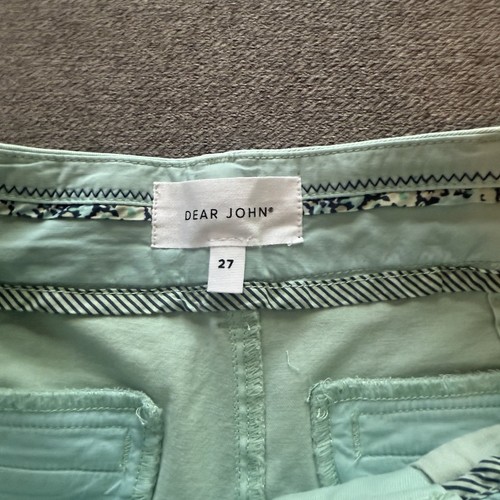 Dear John South Hampton High Rise Shorts Women's 27 Seafoam Green NWT - Picture 5 of 11