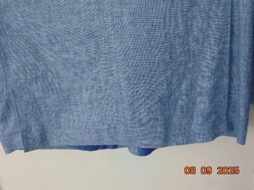 Samuel Windsor Linen Blend Jacket, Pale Blue,  46" Chest. Long Sleeves - Picture 4 of 7