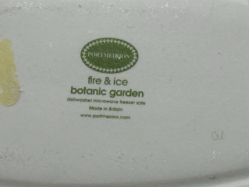 Portmeirion Botanic Gardens Fire & Ice Butterflies Lady Bug Bee Oval 10.75" - Picture 6 of 6