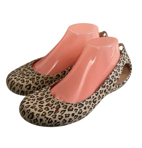 Crocs Kadee Damen-Ballerinas Tiermotiv Slipper Größe 9