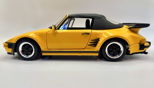 1989 Porsche 911 Turbo Cabriolet Yellow 1:18 Scale DieCast Model By Revell - Picture 1 of 19