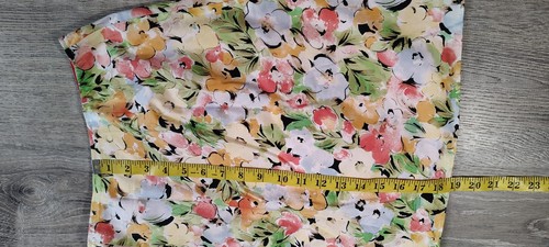 Coldwater Creek Floral Wrap Skirt Cotton Fully Lined Size P10 - Picture 6 of 8