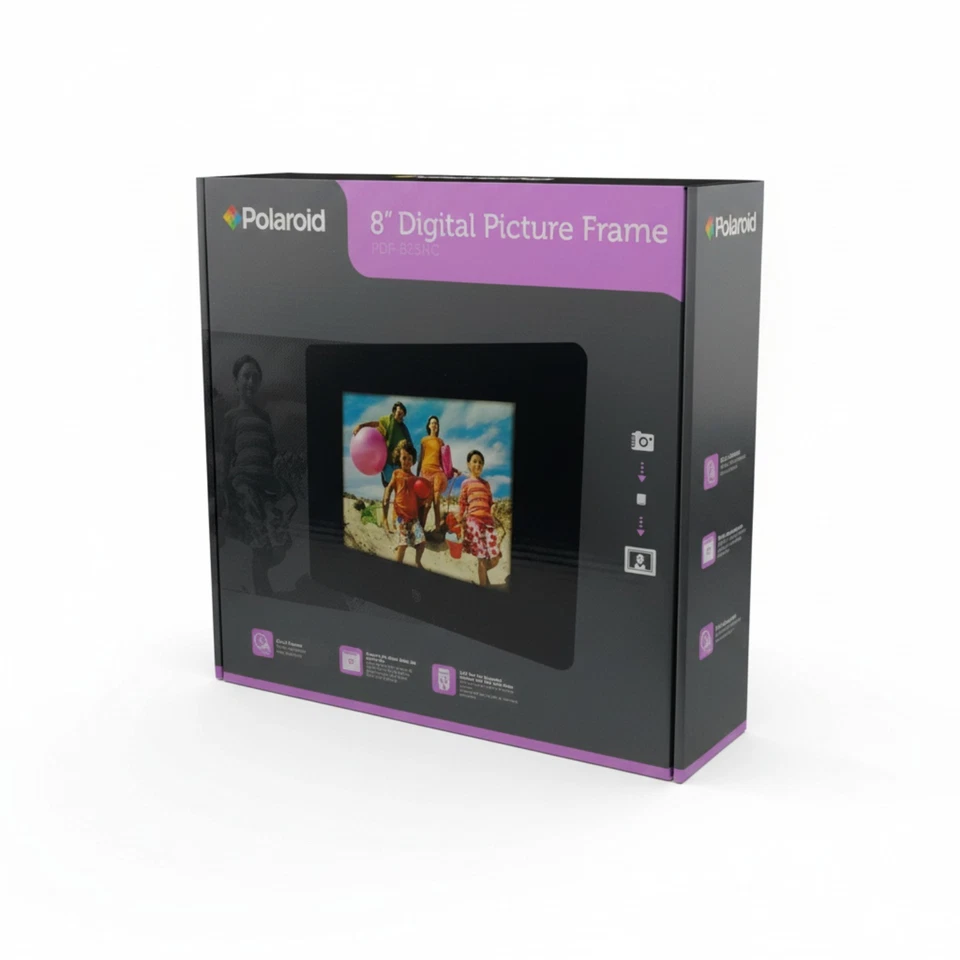 New POLAROID 8" Digital Picture Frame PDF-825NC New In Box - Image 2 of 4