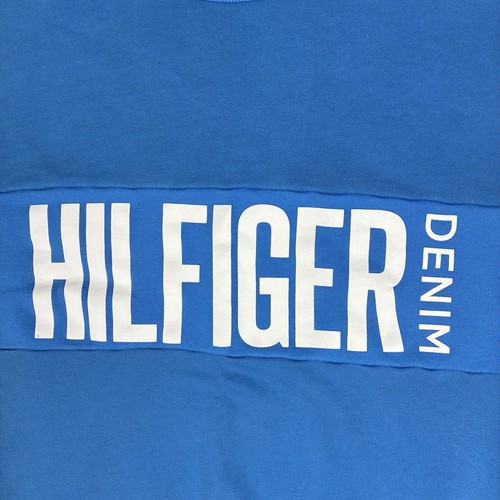 Tommy Hilfiger Denim Herren Crewneck Sweatshirt XXL Blau Logo Spellout Flag - Bild 2 von 16