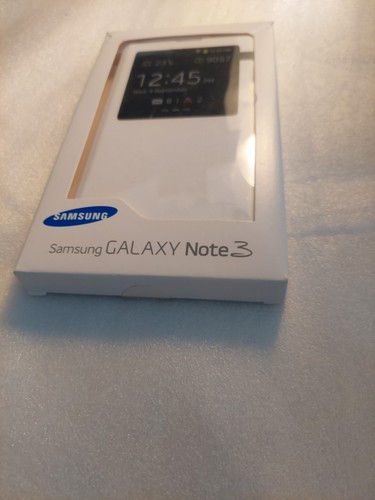 NEW Genuine Samsung Galaxy Note 3 S View Cover flip model EF-CN900BWEGGWW White - Picture 3 of 10